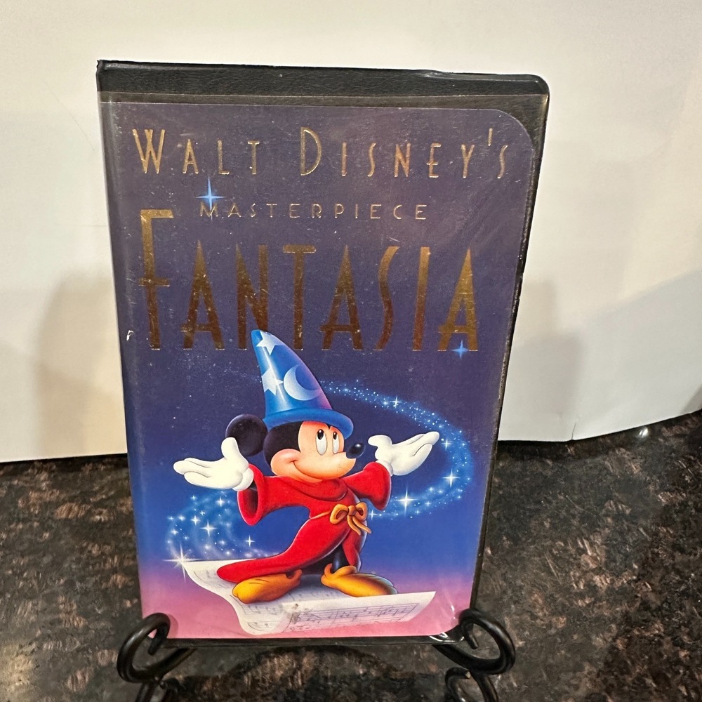 Walt Disney Fantasia VHS Masterpiece Mickey Mouse Sorcerer Apprentice Tape
